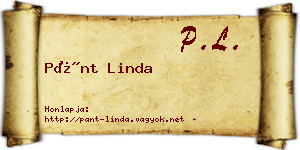 Pánt Linda névjegykártya